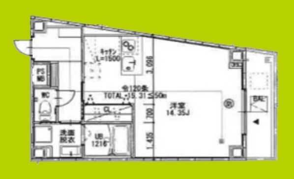 グランデュオＭ海老江の物件間取画像